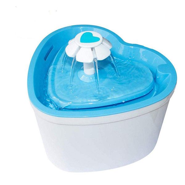automatic pet cat water fountain pet mute drinker feeder bowl cat drinking flower water dispenser safe drink pet water fountain